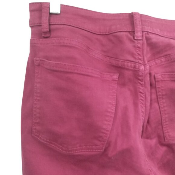 Warp & Weft JFK New York City Skinny Stretch Jeans Pants Size 8 29 Red 5 Pocket - Picture 7 of 11